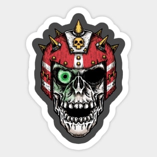 Fantasy Football Skeleton Red 2 Sticker